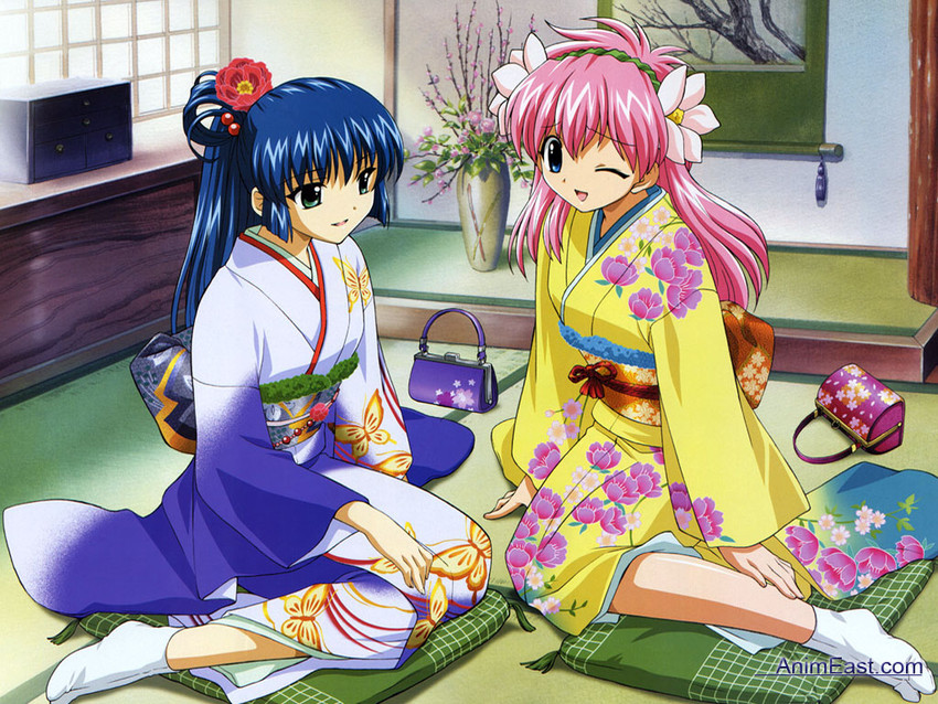 milfeulle sakuraba and karasuma chitose (megami magazine and 1 more) drawn by fujita_mariko