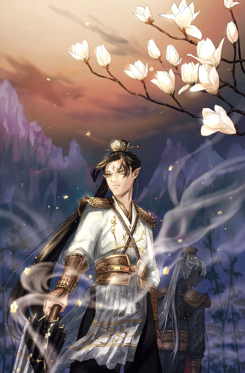 xie bian, fan wujiu, and wu chang (identity v) drawn by asa_tuki_893