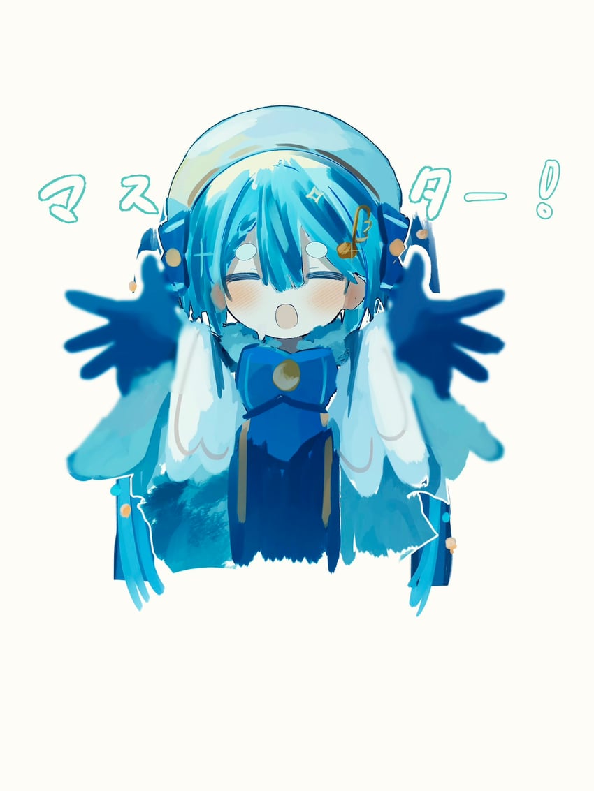 hatsune miku and yuki miku (vocaloid) drawn by syare_0603