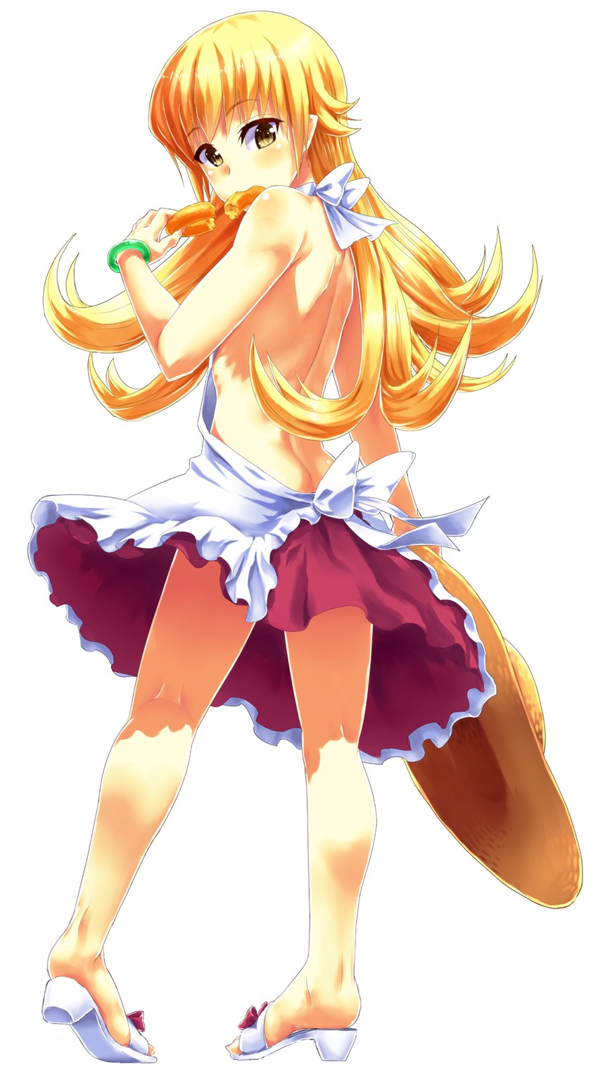 oshino shinobu (monogatari and 2 more) drawn by nathaniel_pennel