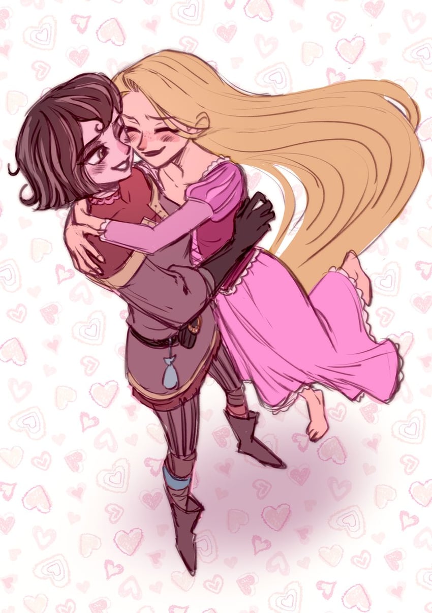 rapunzel and cassandra (tangled and 1 more) drawn by 266notre