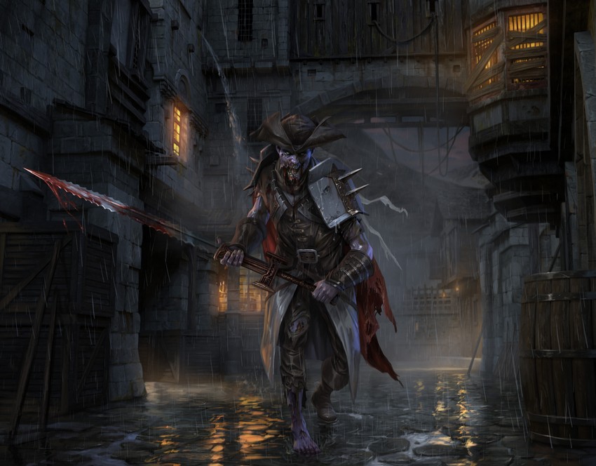 champion of the perished (magic: the gathering) drawn by daarkenart