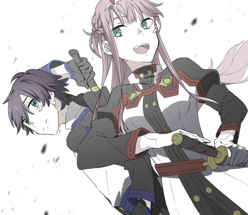 asuna, zero two, kirito, and hiro (sword art online and 2 more) drawn by leje39