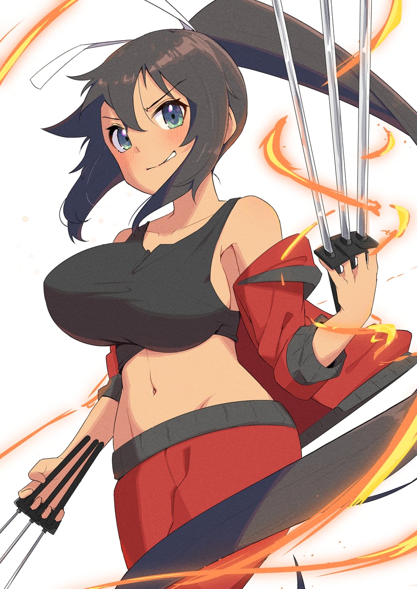 homura (senran kagura and 2 more) drawn by emma_(3one3o)