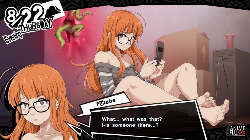 sakura futaba (persona and 1 more) drawn by animeflux