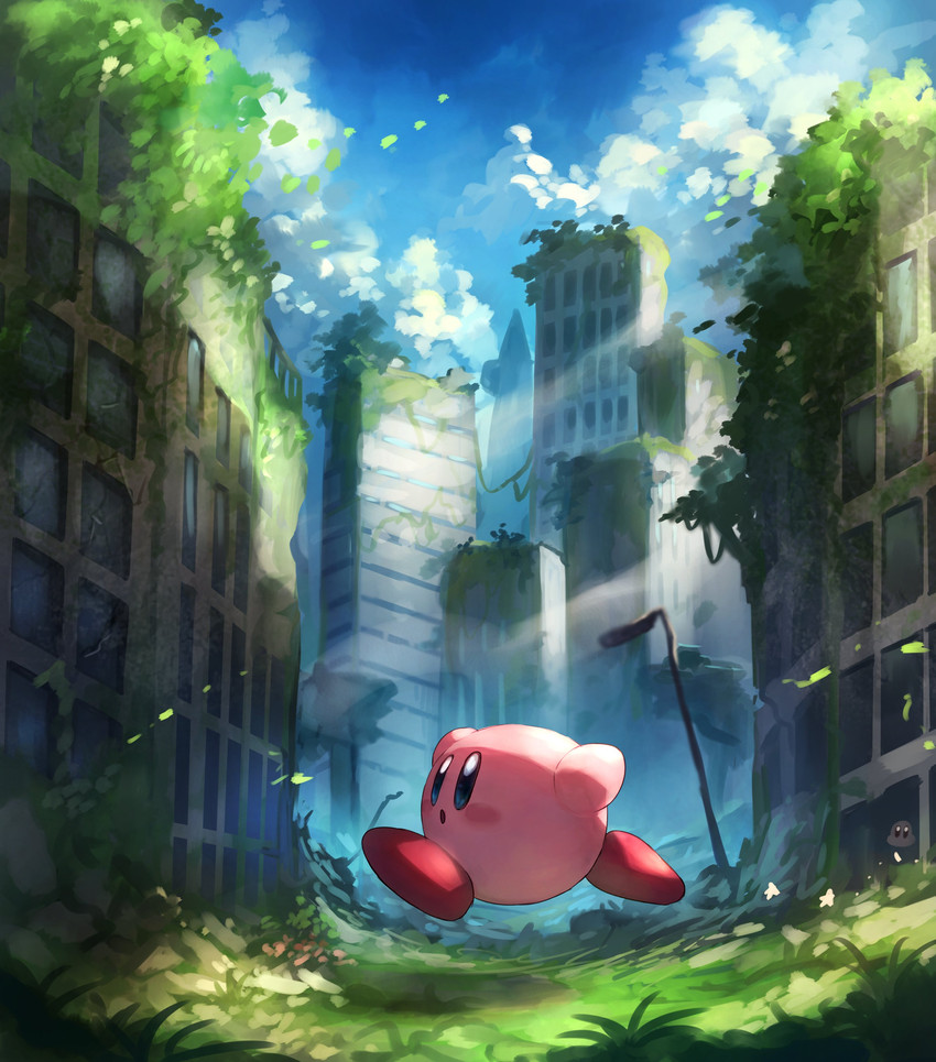 kirby and waddle dee (kirby and 1 more) drawn by shiburingaru