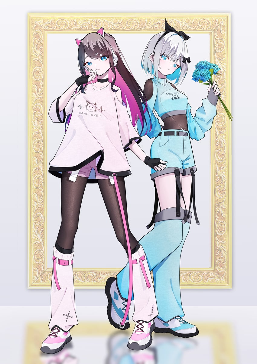 kaga sumire and kaga nazuna (vspo! and 1 more) drawn by ji-rex