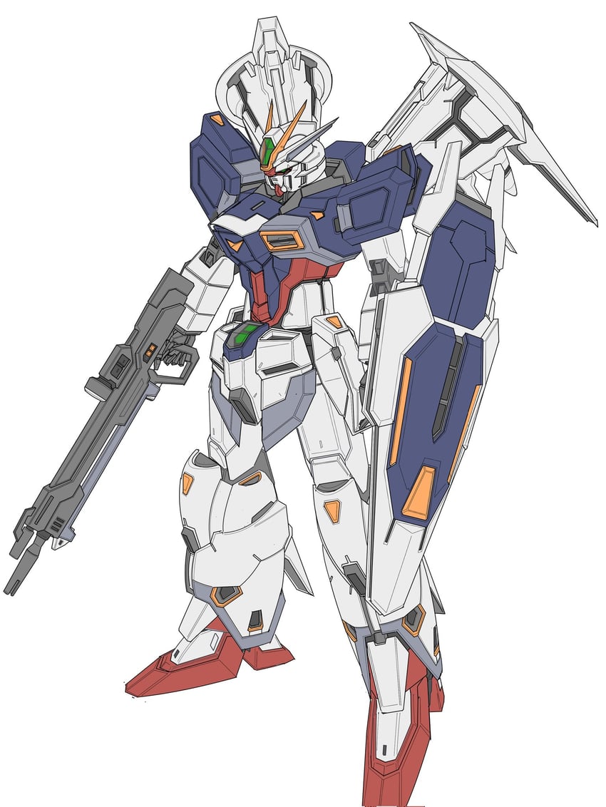 impulse gundam and gundam gp-01 full vernian zephyranthes (gundam and 3 more) drawn by mechaklear