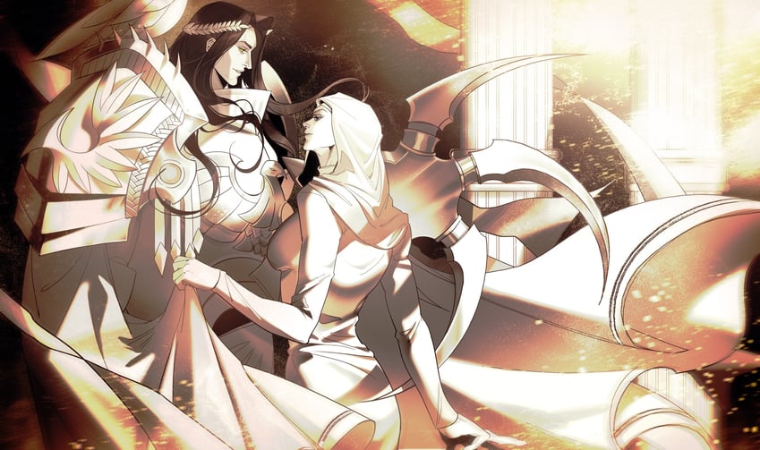 emperor of mankind and erda (warhammer 40k) drawn by fangtangtang2333
