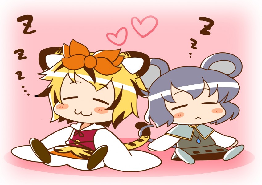nazrin and toramaru shou (touhou) drawn by azumi_haruhito