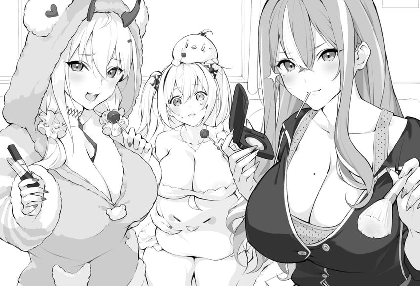 manjuu, bremerton, kumano, and elbing (azur lane) drawn by piwka