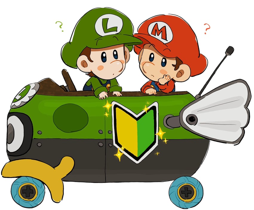mario, luigi, baby mario, and baby luigi (mario and 2 more) drawn by mimimi_(mimimim9999)