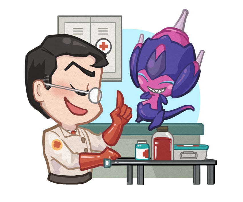medic, poipole, and red medic (pokemon and 1 more) drawn by norue