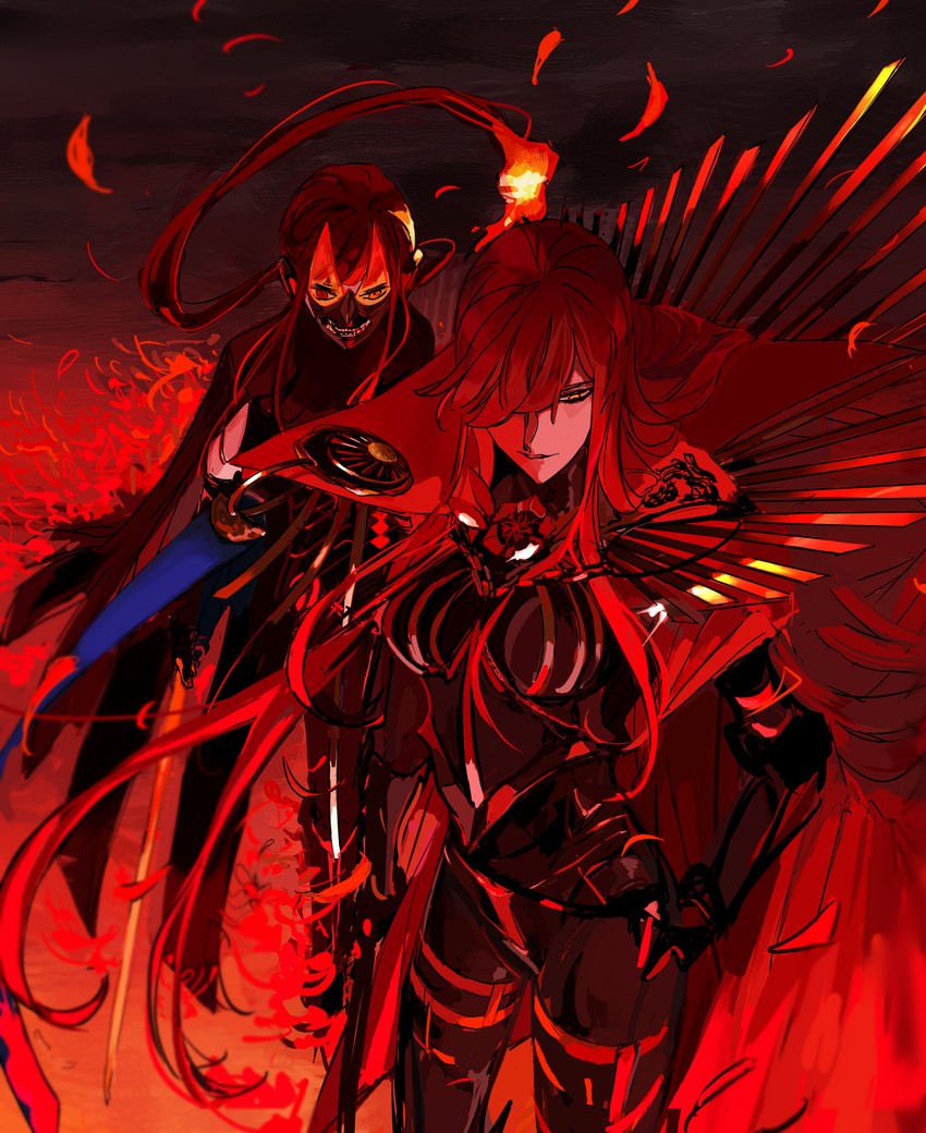 oda nobunaga and oda nobukatsu (fate and 1 more) drawn by ddlcclia