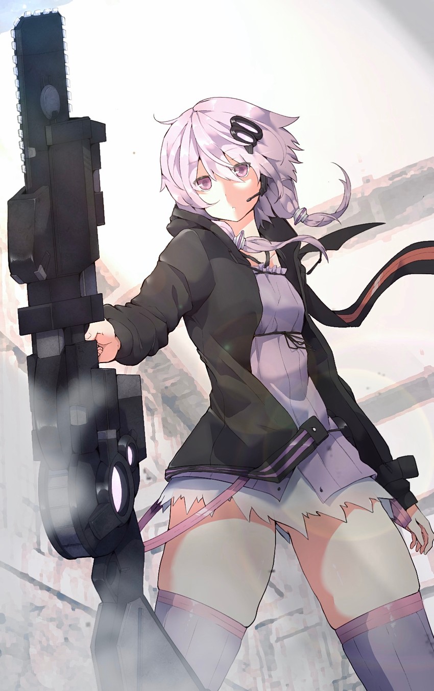 yuzuki yukari (vocaloid and 1 more) drawn by shigure1213