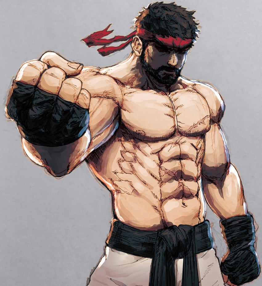 ryu (street fighter and 1 more) drawn by nairdags