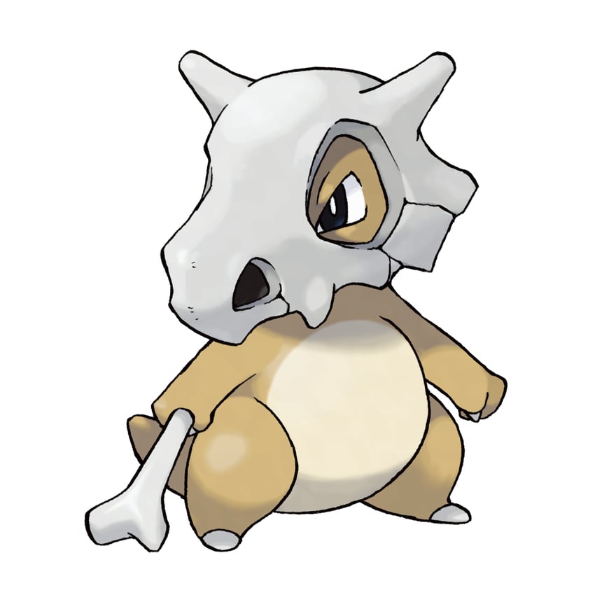 cubone (pokemon and 1 more) drawn by sugimori_ken