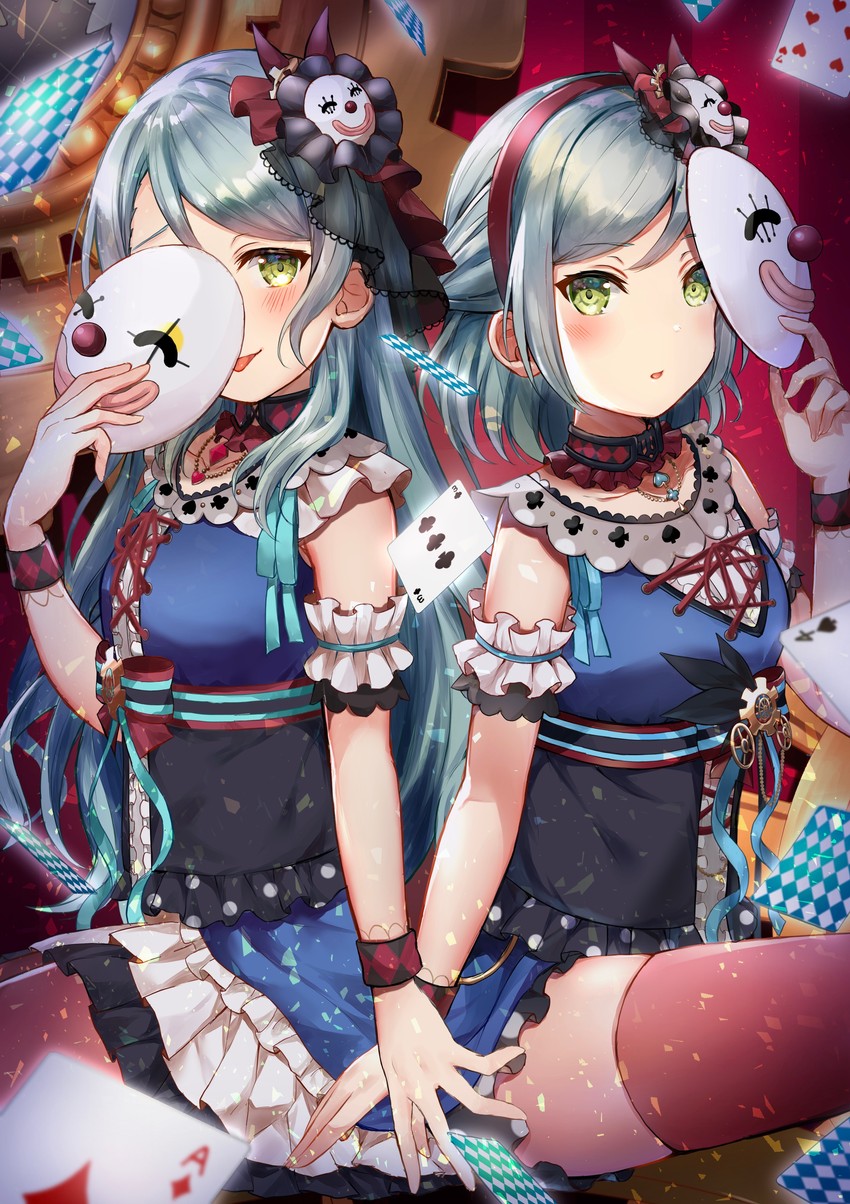hikawa sayo and hikawa hina (bang dream! and 1 more) drawn by mia_(fai1510)