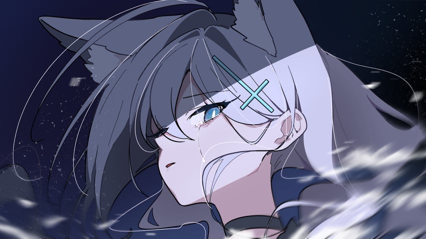shiroko and shiroko terror (blue archive) drawn by dandandanholo