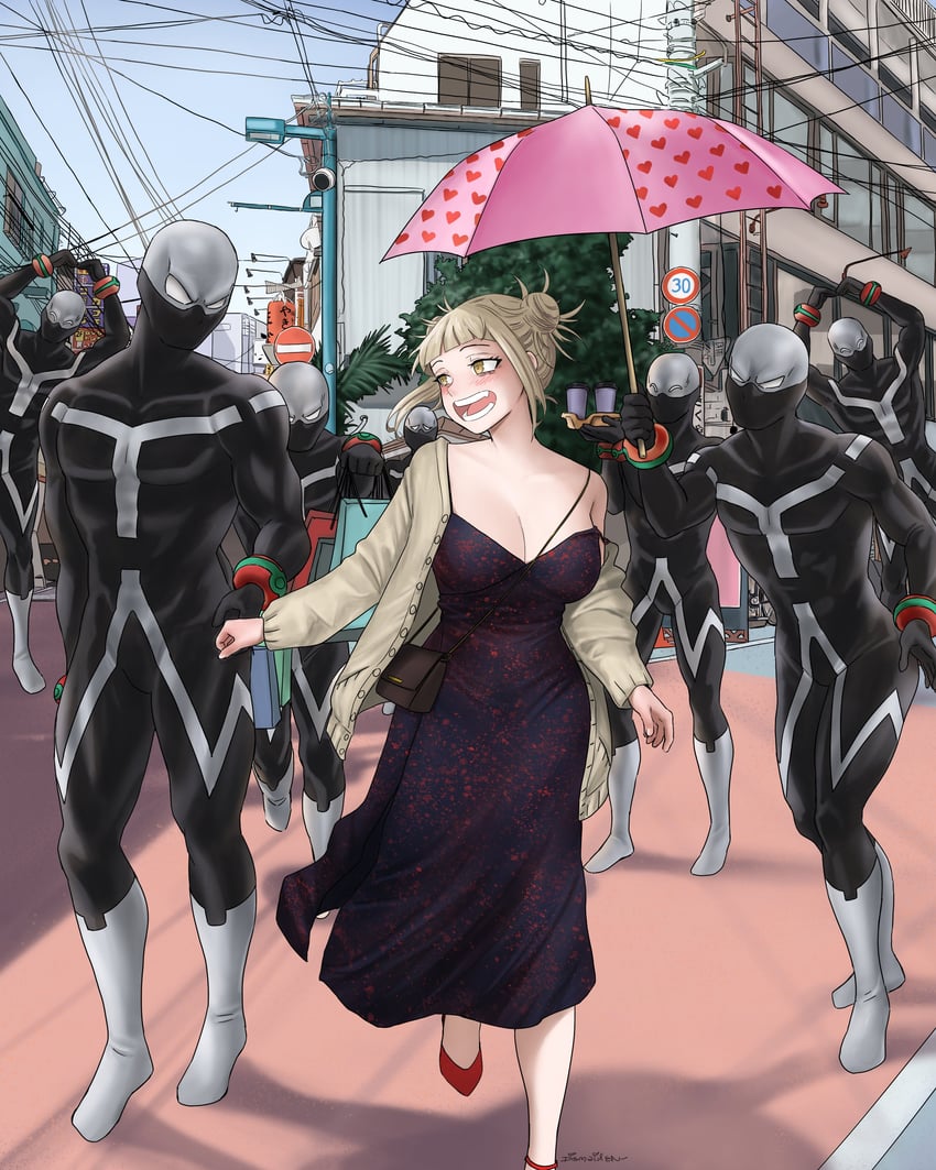 toga himiko and twice (boku no hero academia) drawn by dismaiden