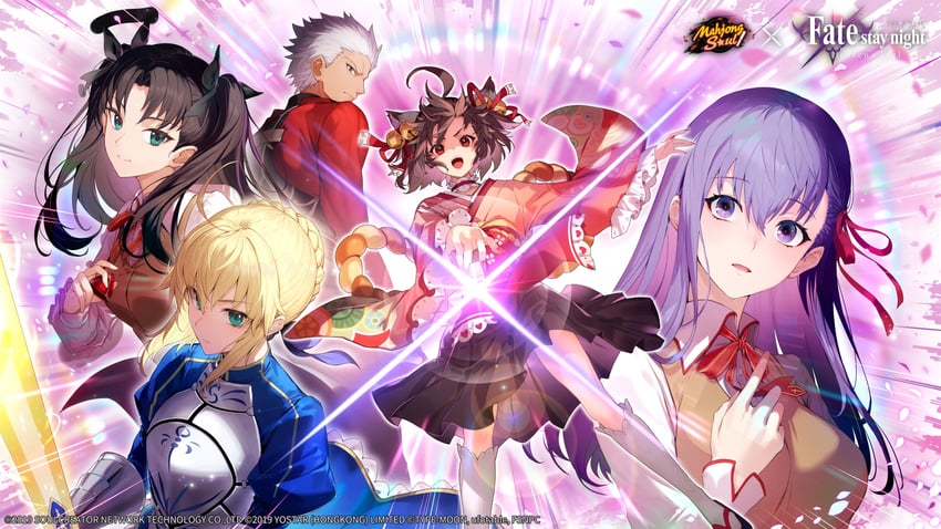 artoria pendragon, saber, tohsaka rin, matou sakura, archer, and 1 more (fate and 3 more)