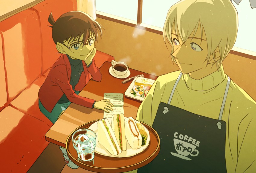 edogawa conan and amuro tooru (meitantei conan) drawn by matsumine_(twin-mix)