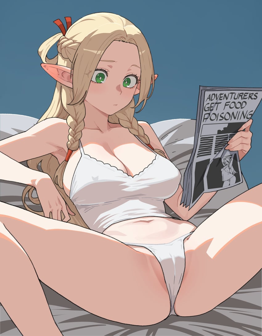 marcille donato (dungeon meshi) drawn by kuso_otoko