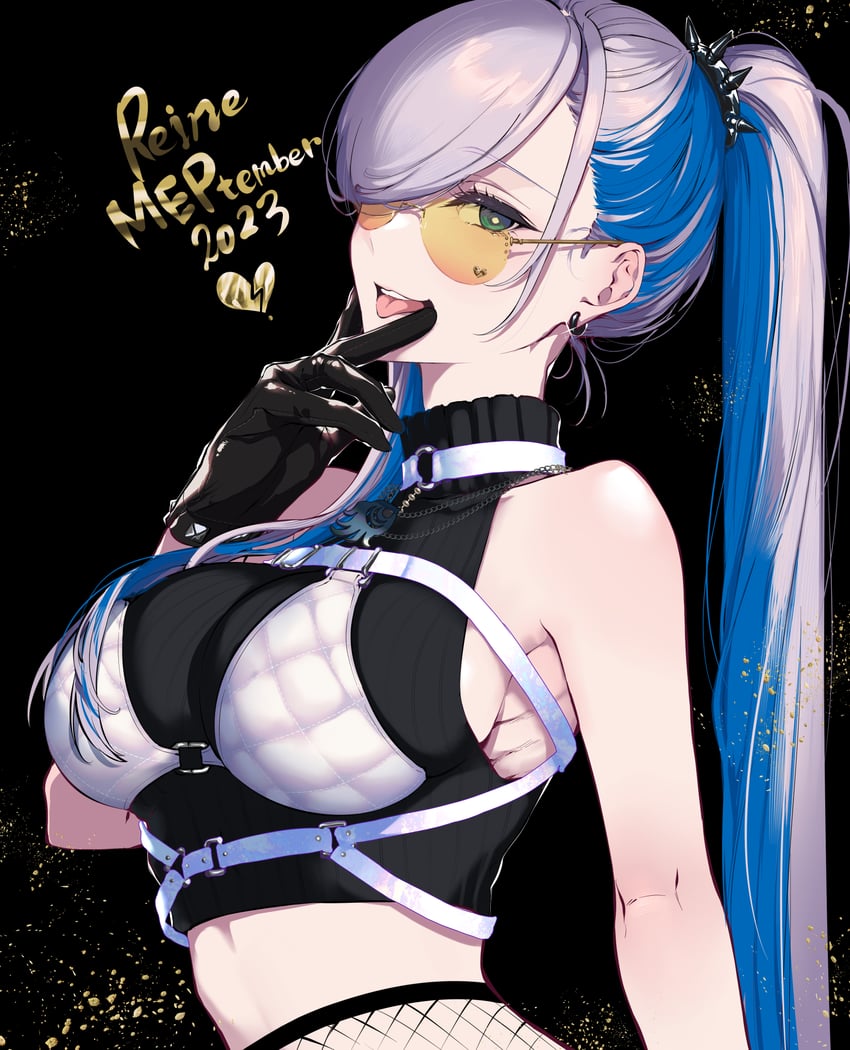 pavolia reine (hololive and 1 more) drawn by pochi_(pochi-goya)