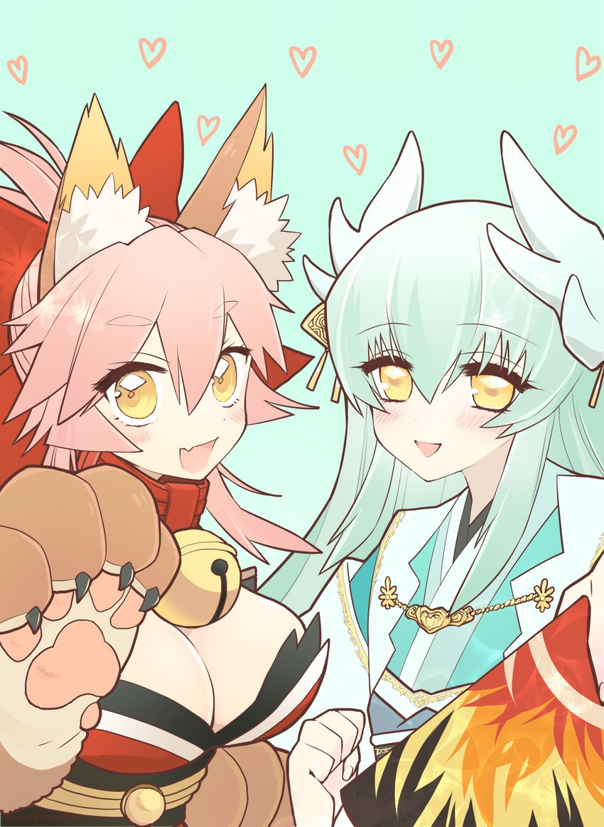 tamamo, kiyohime, and tamamo cat (fate and 1 more) drawn by suzukimadaka
