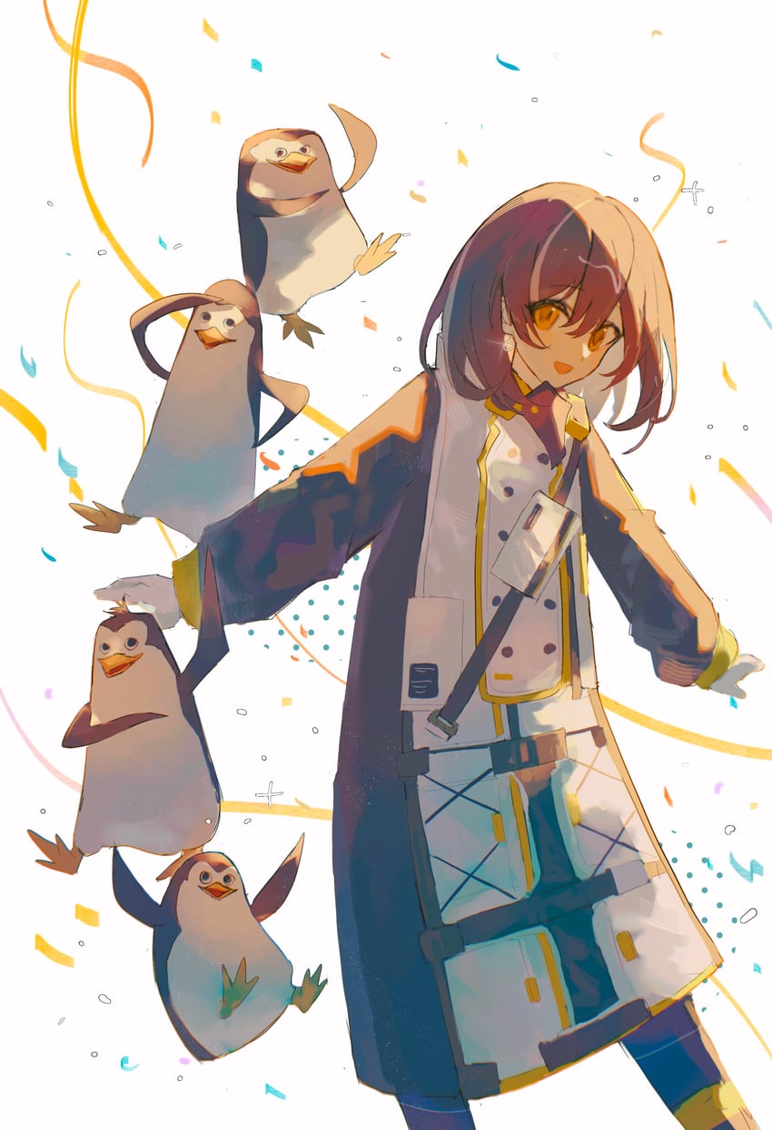 magallan, skipper, rico, private, and kowalski (arknights and 1 more) drawn by uruauro