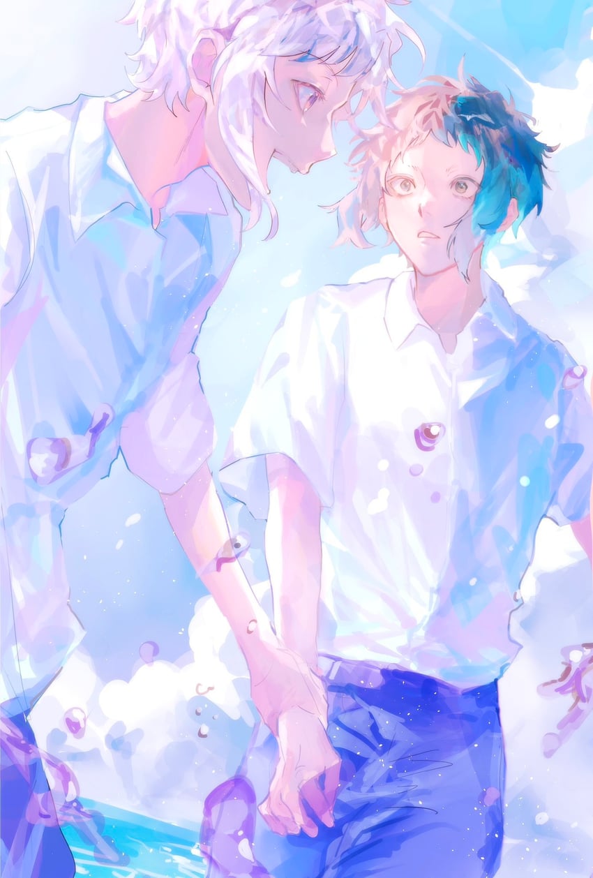 nakajima atsushi and akutagawa ryuunosuke (bungou stray dogs) drawn by nikoeqo