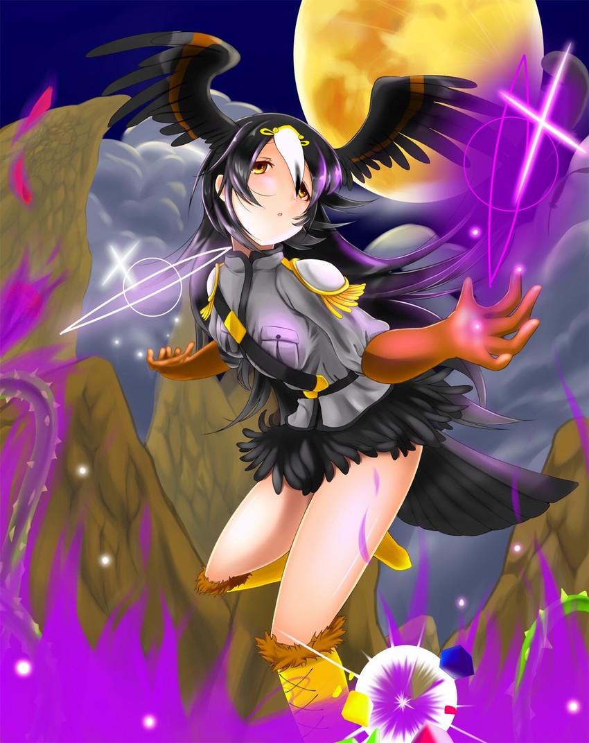 striated caracara (kemono friends) drawn by watame_(amarygent)