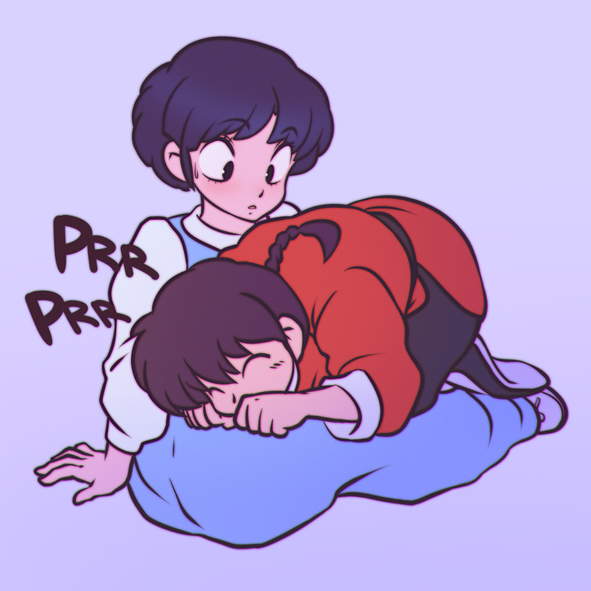 tendou akane and saotome ranma (ranma 1/2) drawn by ilya_kuvshinov