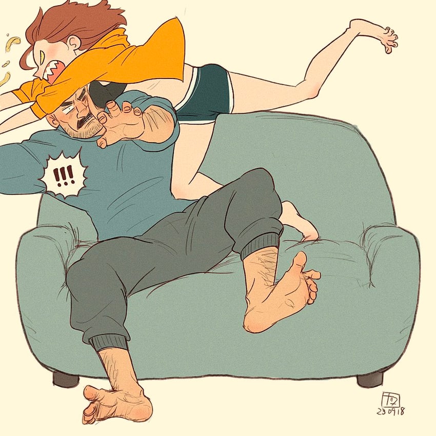 aaron gruber and madison (original) drawn by o_natsuo88