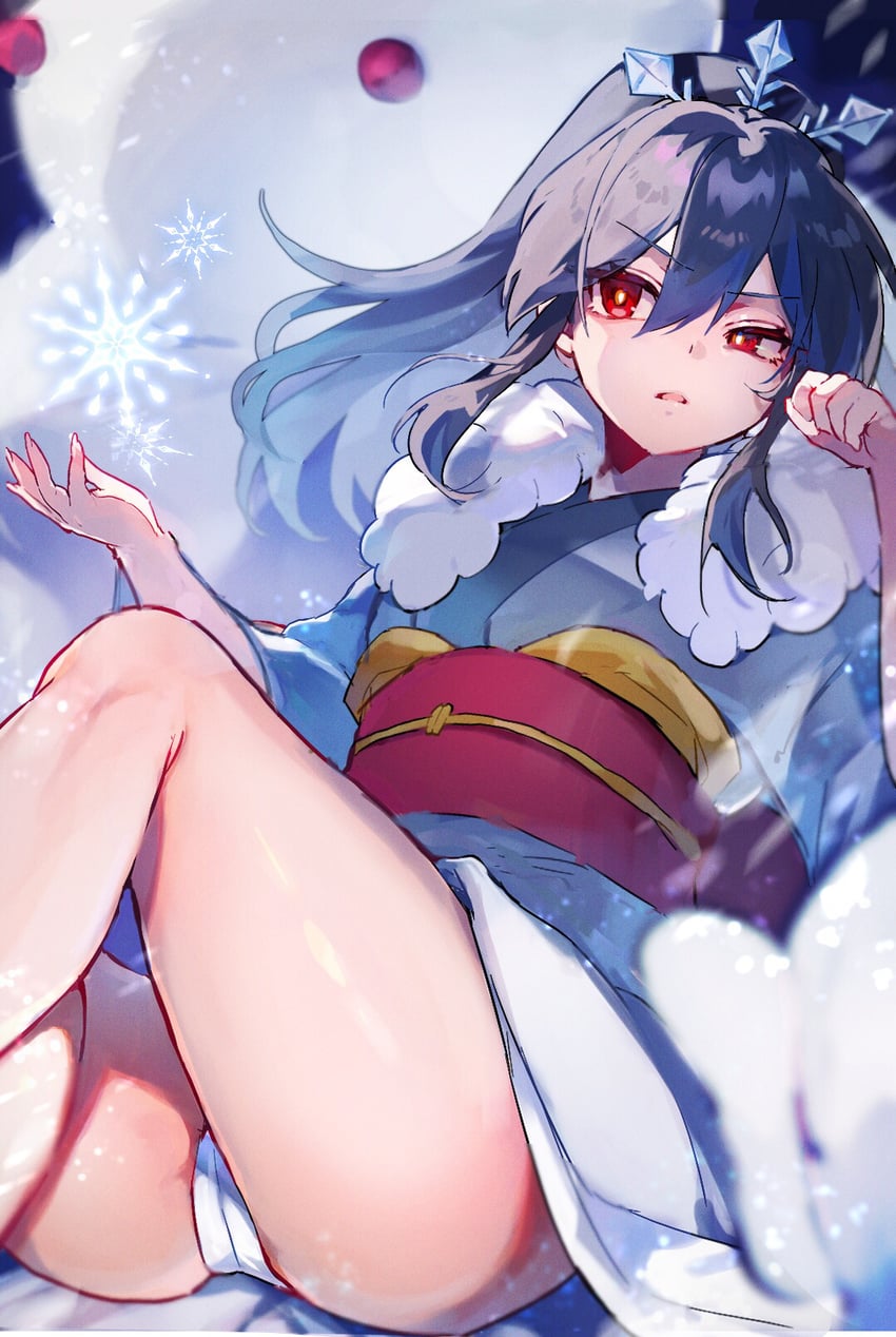 goku fubukihime (youkai watch and 1 more) drawn by kmnk_(kumanuko)