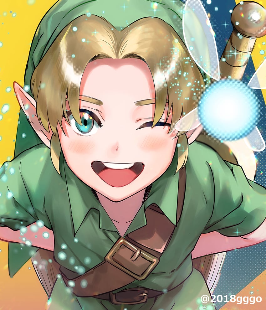 link and navi (the legend of zelda and 1 more) drawn by yurian_(user_utch8788)