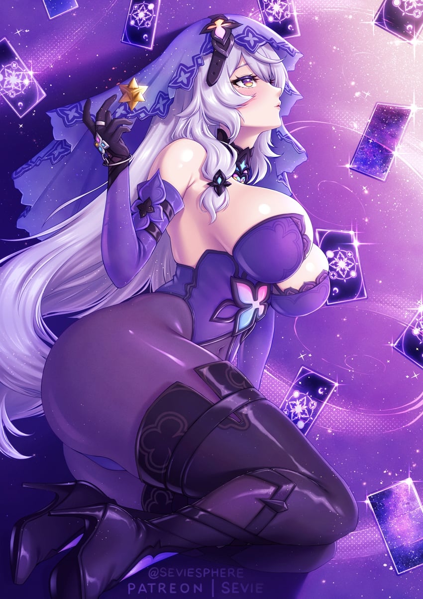 black swan (honkai and 1 more) drawn by sevie