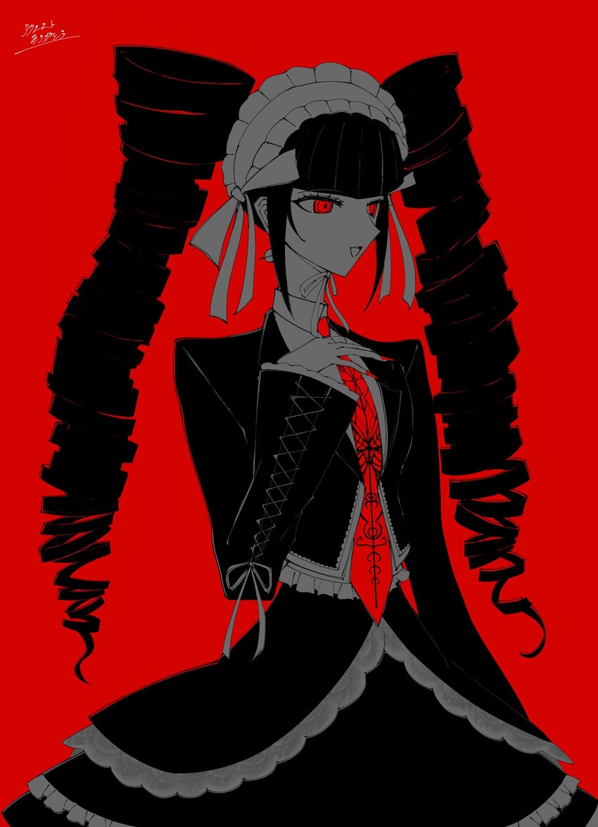 celestia ludenberg (danganronpa and 1 more) drawn by caffeine_love0