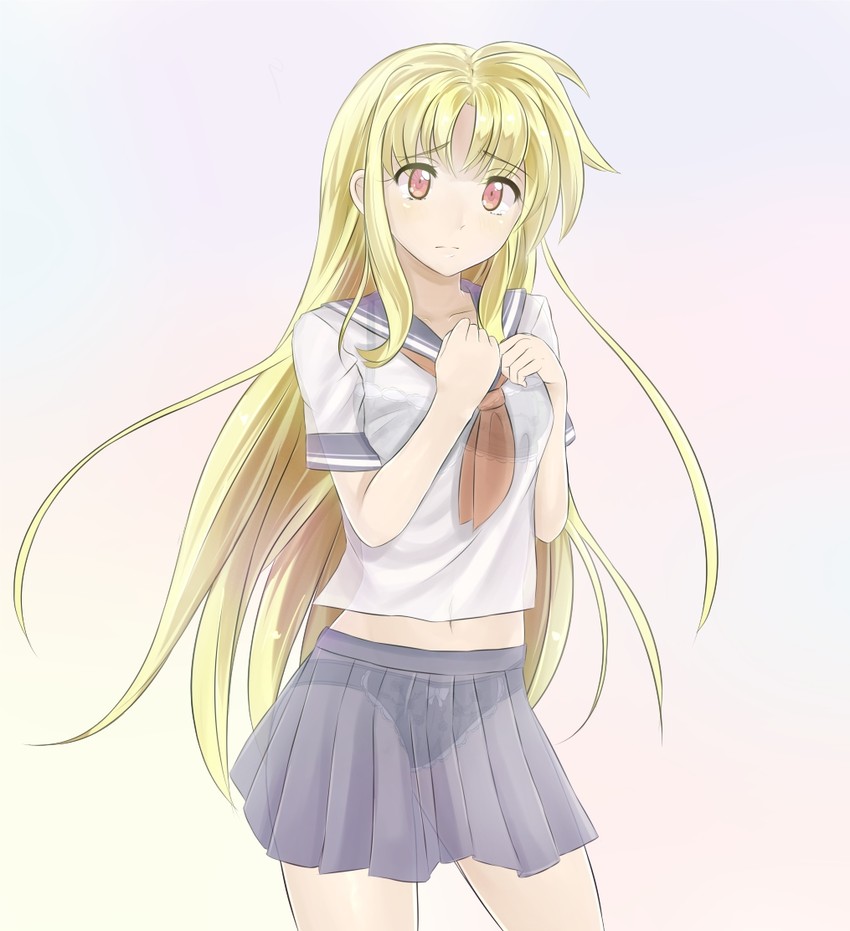 fate testarossa (lyrical nanoha and 1 more) drawn by sonyntendo
