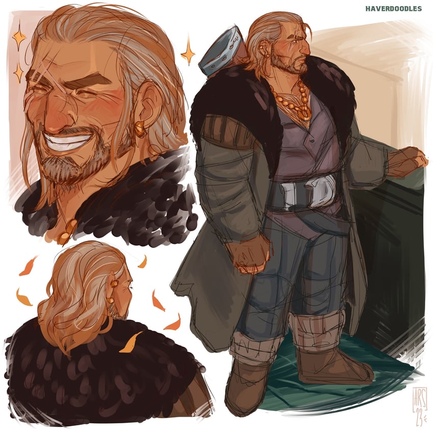 varric tethras (dragon age and 1 more) drawn by haverdoodles