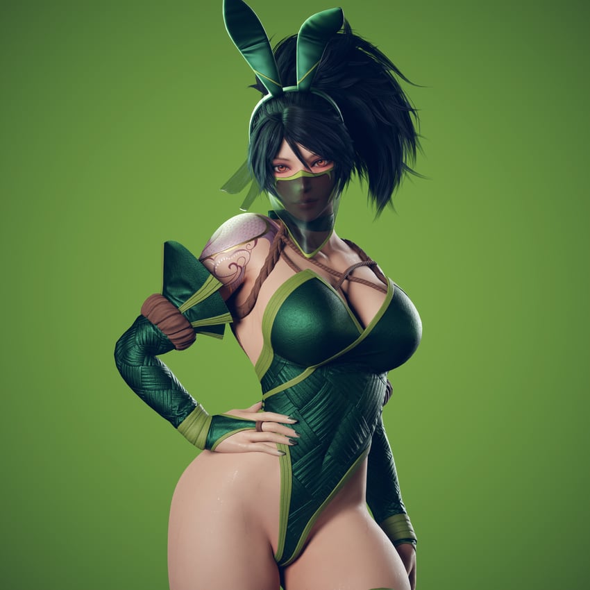 akali (league of legends) drawn by ryanreos