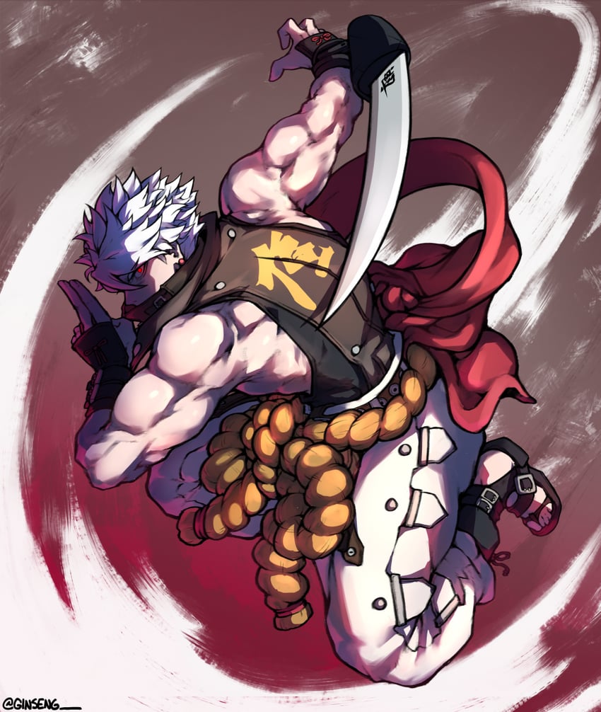 chipp zanuff (guilty gear and 1 more) drawn by ginseng_(xin)