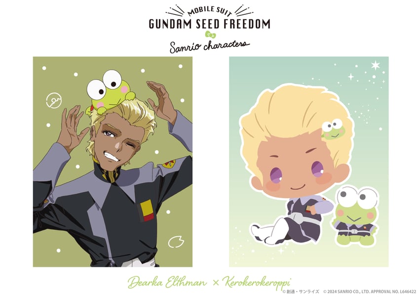 dearka elsman and hasunoue keroppi (gundam and 5 more)