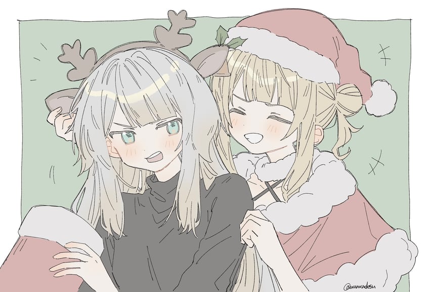 shioriha ruri and kaburaki roco (nijisanji) drawn by wanwa