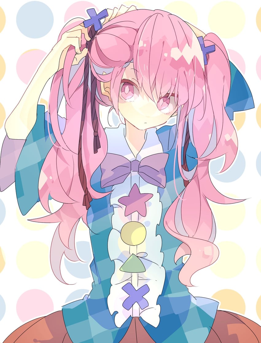 hata no kokoro (touhou) drawn by nikorashi-ka
