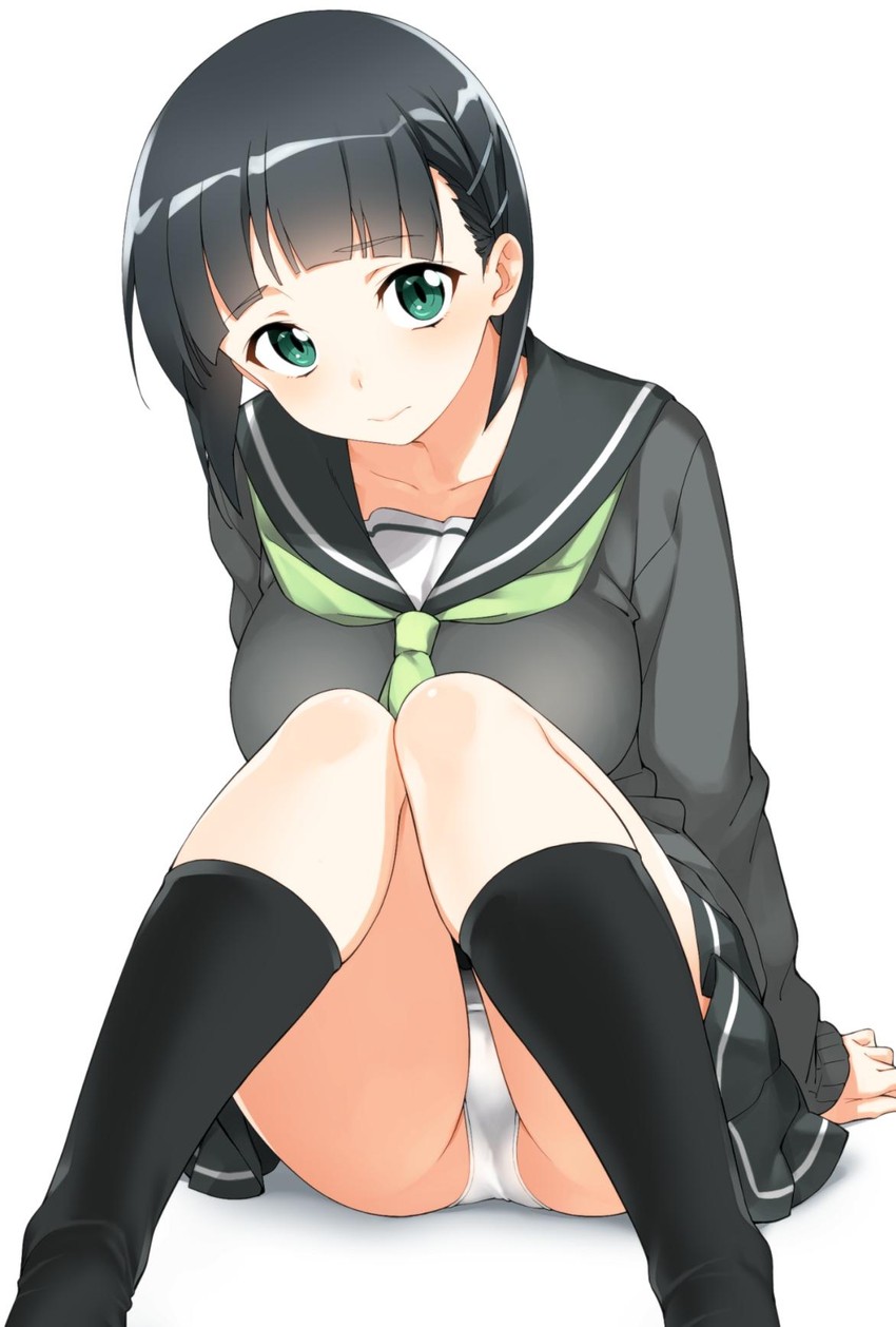kirigaya suguha (sword art online) drawn by hatakenaka_(kamagabuchi)