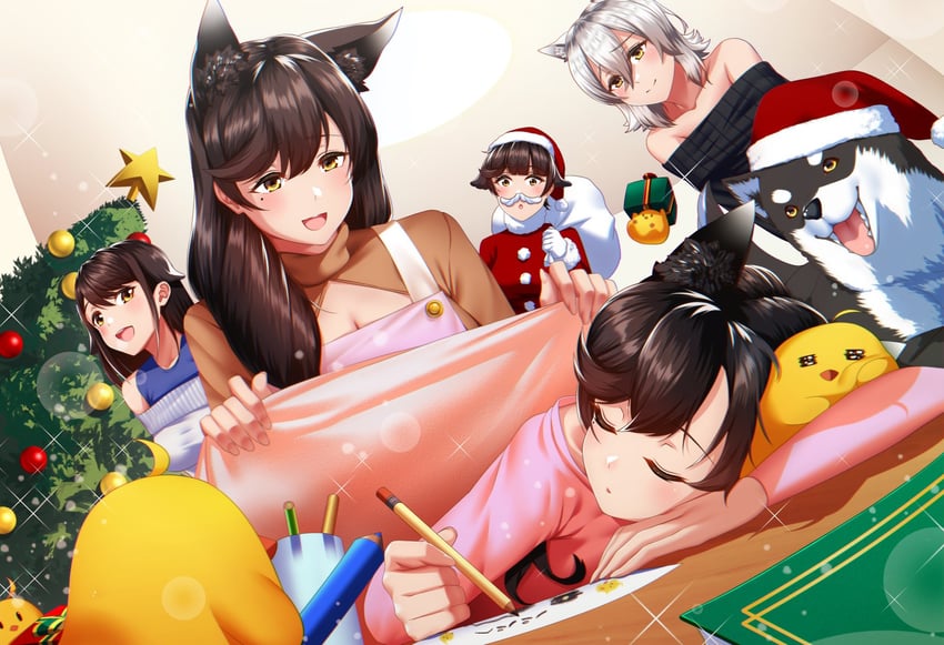 manjuu, atago, takao, choukai, and maya (azur lane) drawn by kagiyama_(clave)