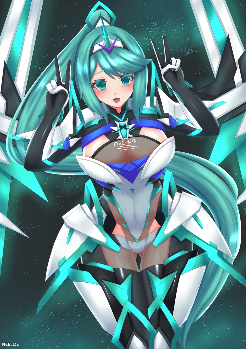 pneuma (xenoblade chronicles and 1 more) drawn by neelize
