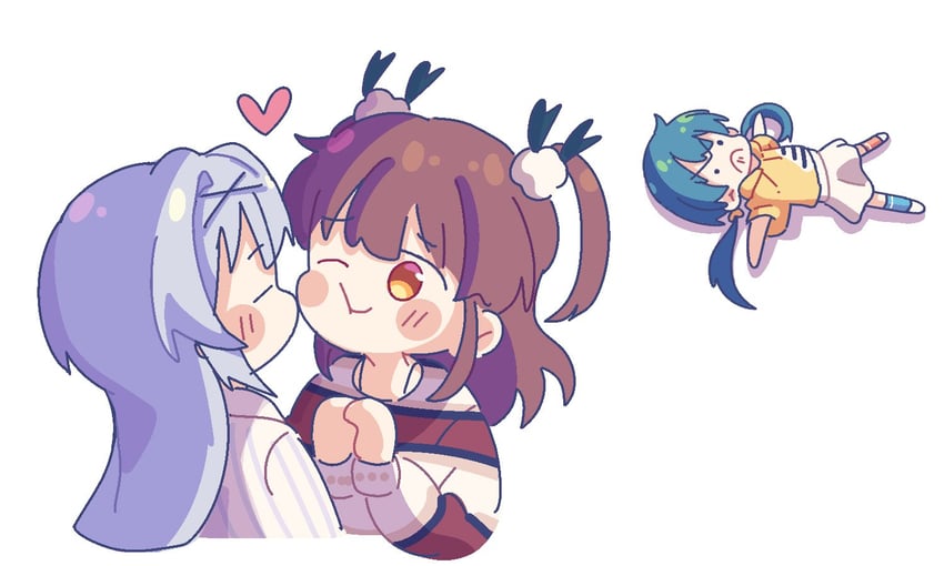 suzumura yuu, tendou rui, and okuyama sumire (idoly pride) drawn by kabotd