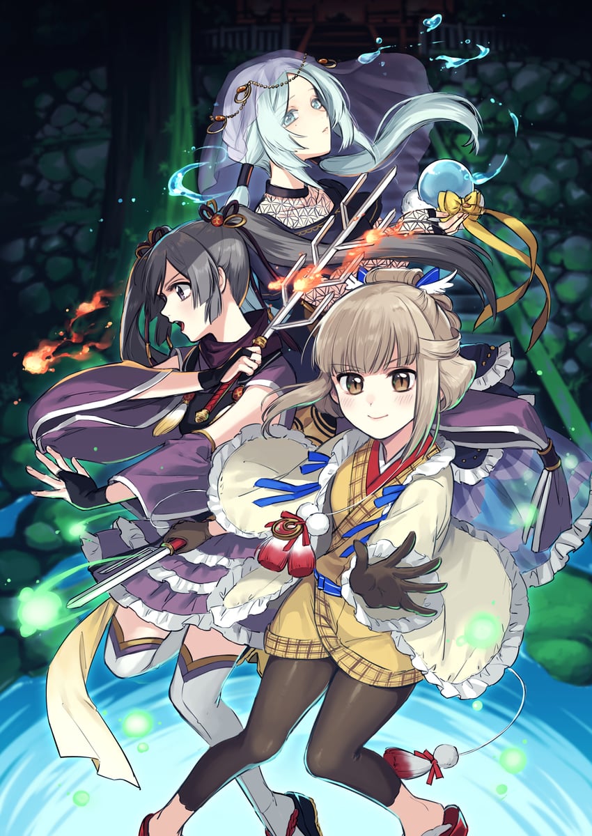 tokime shizuka, toki sunao, and hiroe chiharu (mahou shoujo madoka magica and 1 more) drawn by yukishiro_(hitsuji)